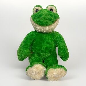 Retired Vintage 2004 Build a Bear Friendly Green Frog 18" Plush Stuffed Animal